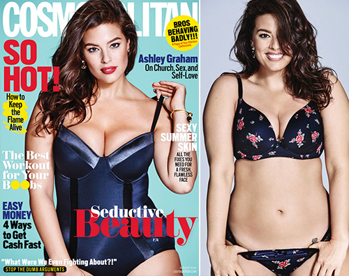 Ashley Graham Ashley Graham, una curvy su Cosmopolitan