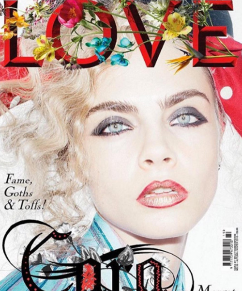 Cara Delevingne Cara Delevingne anni 80 sulla cover di Love Magazine