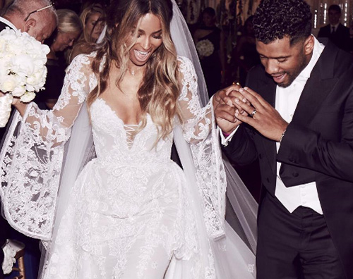 Ciara Matrimonio Ciara e Russell Wilson sono marito e moglie