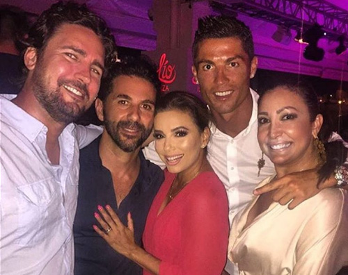 Cristiano Ronaldo Eva Longoria Eva Longoria e Cristiano Ronaldo si incontrano ad Ibiza