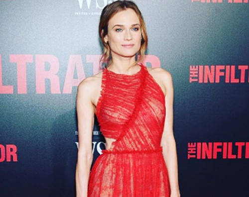 Diane Kruger 2 Diane Kruger in rosso per The infiltrator