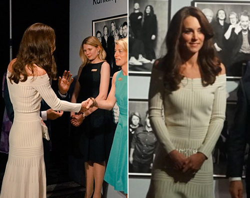 Kate Middleton Kate Middleton mostra le spalle all Art Fund Museum of the Year