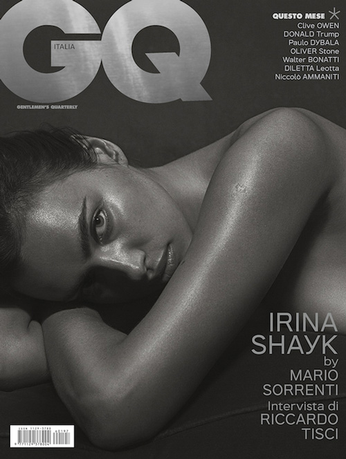 Cover Irina Shayk, shooting hot per GQ Italia