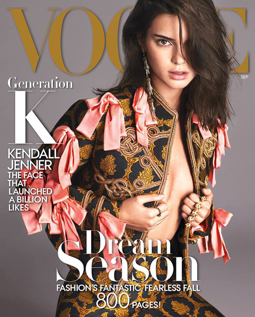 Kendall Jenner sulla cover di settembre di Vogue Kendall Kendall Jenner sulla cover di settembre di Vogue