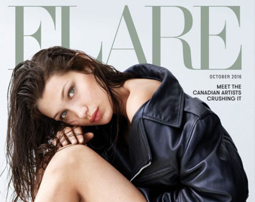 Bella hadid Bella Hadid hot su Flare Magazine