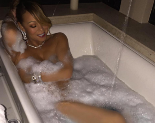 Mariah Carey 2 Mariah Carey nella vasca da bagno su Instagram