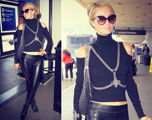 Paris hilton Paris Hilton una panterona in aeroporto