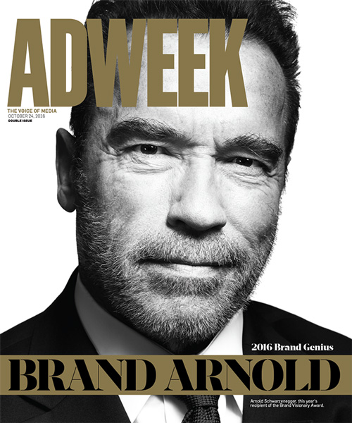 Arnold Schwarzenegger 2 Arnold Schwarzenegger sulla cover di AdWeek