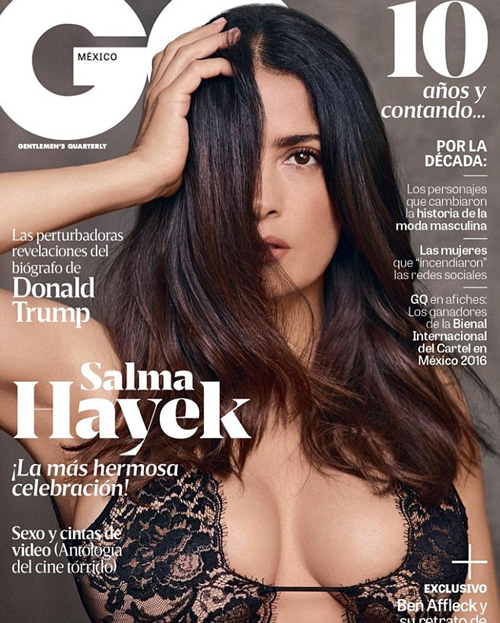 Salma Hayek 1 Salma Hayek sulla cover di GQ Messico