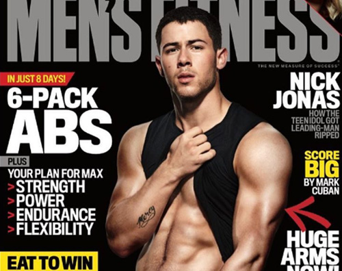 Nick Jonas 2 Nick Jonas mostra i muscoli su Mens Fitness