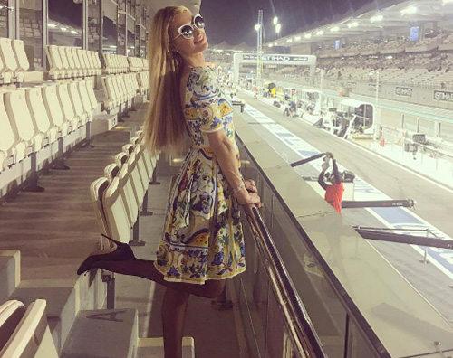 Paris Hilton  Paris Hilton ad Abu Dhabi per il GP di Formula1