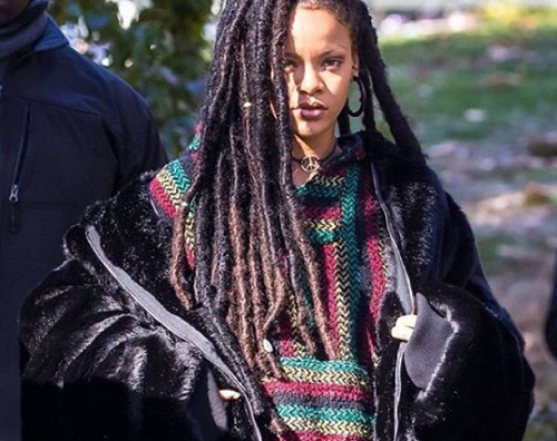 Rihanna Rihanna, rasta sul set di Oceans Eight