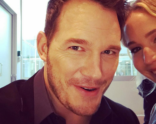 Chris Pratt e Jennifer Lawrence Chris Pratt arriva in Russia per Passengers