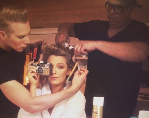 Balake Lively Blake Lively si prepara ai Golden Globes su Instagram