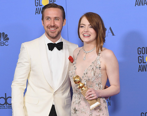 Emma Stone Ryan Gosling Golden Globes 2017: la lista dei vincitori