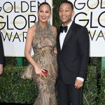 John Legend Chrissy Teigen 150x150 Golden Globes 2017: i look sul red carpet