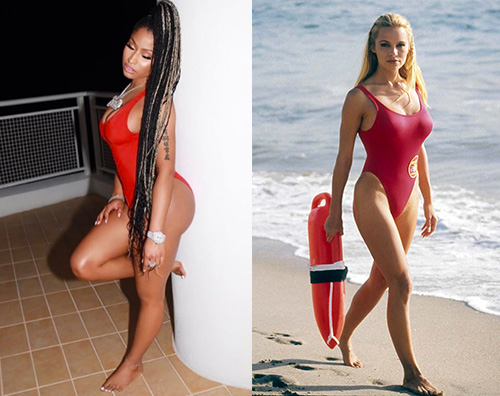 Nicki Minaj 1 Nicki Minaj come Pamela Anderson sui social