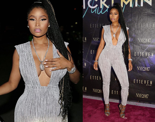 Nicki Minaj Nicki Minaj, tutina scintillante per capodanno