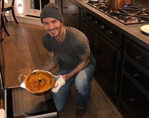 David Beckham 1 David Beckham si improvvisa cuoco su Instagram