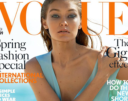 Gigi Hadid Gigi Hadid sulla cover di British Vogue