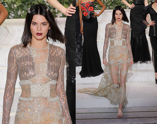 Kendall jenner Kendall Jenner incanta sulla passerella di La Perla