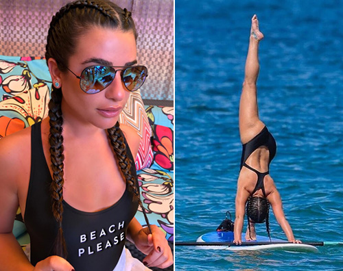 Lea Michele 3 Lea Michele, treccine in vacanza al mare