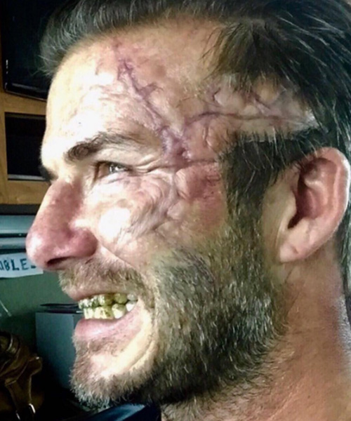 David Beckham 2 David Beckham irriconoscibile per “King Arthur”