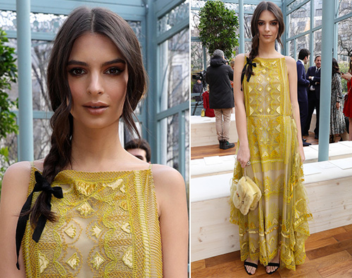 Emily Rataikowski Emily Ratajkowski a Parigi per la sfilata Valentino