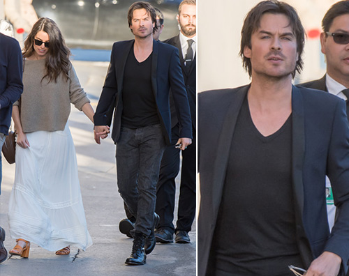 Ian Somerhalder Ian Somerhalder e Nikki Reed arrivano da Jimmy Kimmel