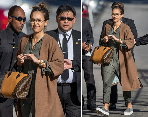 Jessica Alba Jessica Alba casual da Jimmy Kimmel