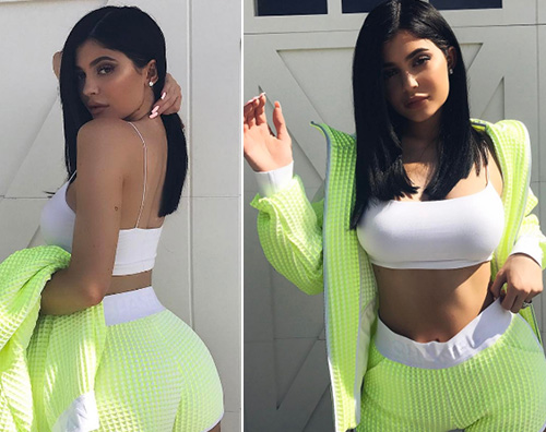 Kylie Jenner 1 Kylie Jenner sfoggia un outfit da pallina da tennis