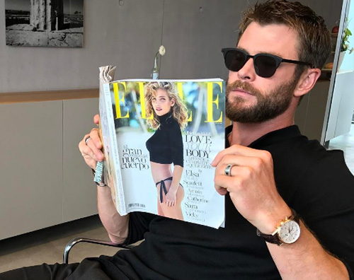 Chris Hemsworth Chirs Hemsworth orgoglioso della cover di Elsa per Elle