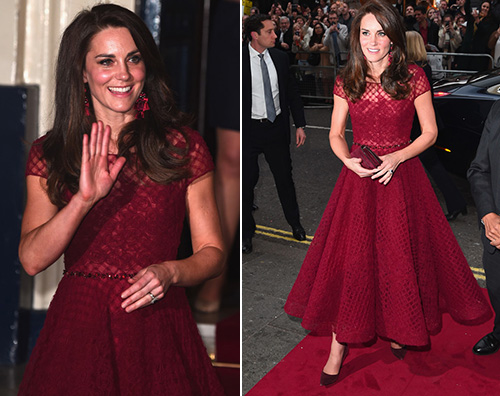 Kate Middleton Kate Middleton elegantissima al Theatre Royal di Londra