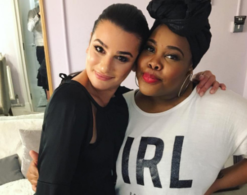 Lea Michele 1 Lea Michele incontra Amber Riley a Londra