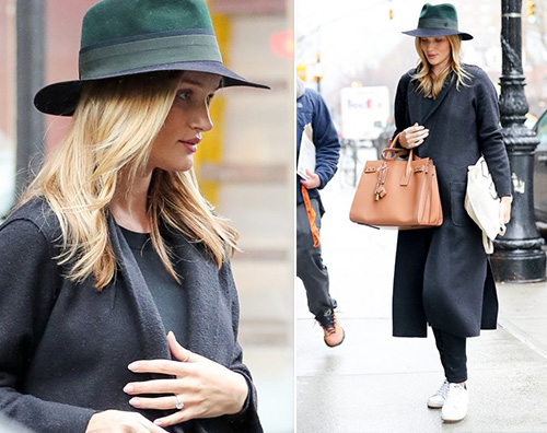 Rosie Huntington Whiteley Rosie Huntington Whiteley, il pancino cresce