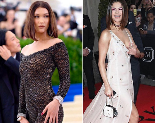 Bella VS Selena Bella e Selena, look identico ai Met Gala