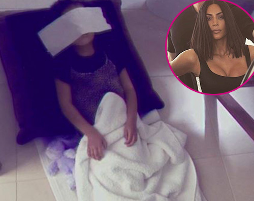 Kim Kardashian North West si rilassa nella sua SPA personale