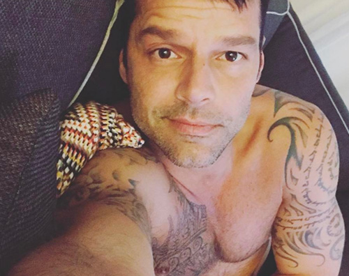 Ricky Martin Ricky Martin mostra i suoi tattoo su Instagram