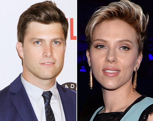 Scarlett Colin Cena romantica con sorpresa per Scarlett Johansson e Colin Jost