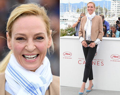 Uma Thurman Uma Thurman a Cannes da giurata