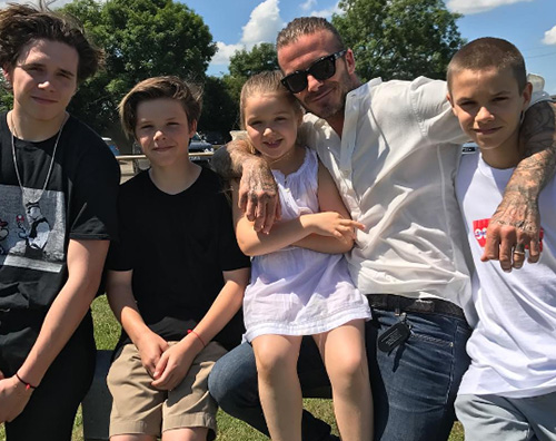 Beckham Victoria Beckham festeggia il Father’s Day con David