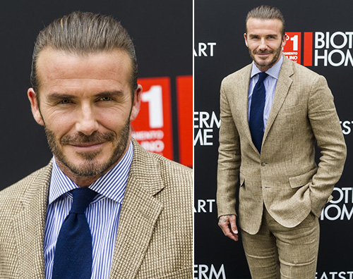 David Beckham a Madrid per Biotherm