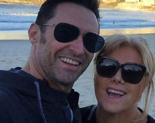 Hugh Jackman Hugh Jackman, selfie con la sua Deborra  Lee