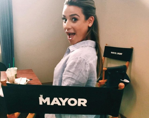 Lea Michele 1 Lea Michele torna sul set