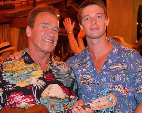 arnold e patrick Patrick Schwarzenegger, un dolce messaggio per i 70 anni di Arnold