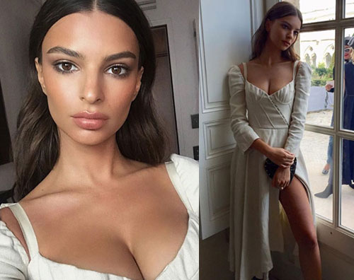 Emily Ratajkowski Emily Ratajkowski elegantissima alla sfilata di Dior