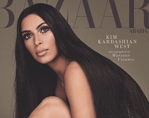 Kim Kardashian Kim Kardashian è la star di “Harper Bazaar Arabia”