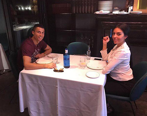 Cristiano Ronaldo Georgina Rodriguez Cristiano Ronaldo a pranzo con Georgina