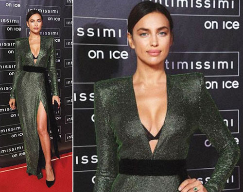 Irina Shayk Katie Holmes in Italia per Intimissimi On Ice 2017