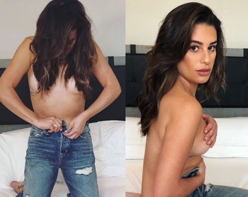 Lea Michele 3 Lea Michele in topless per la sua “Bed Series”